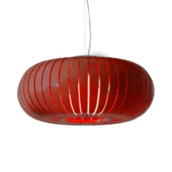 Lámpara colgante Kartell Teresa, rojo oscuro, Ø 50 cm, E27-LED