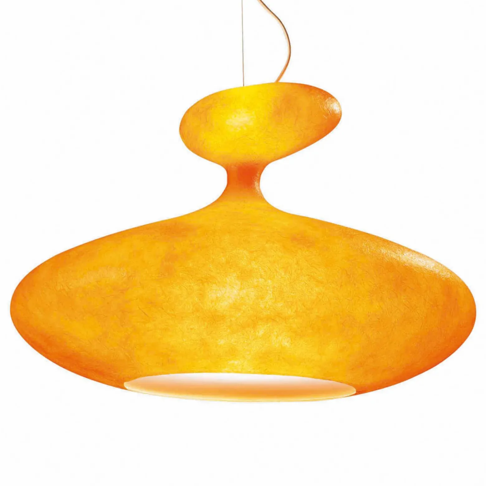 Lámpara colgante kdln E.T.A. Sat, naranja, 80 x 60 cm
