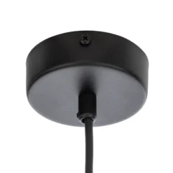 Lámpara colgante Kodo, 5 luces, negro, acero, GX53