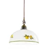 Lámpara colgante KOLARZ Nonna, Ø 30 cm, limones, borde liso