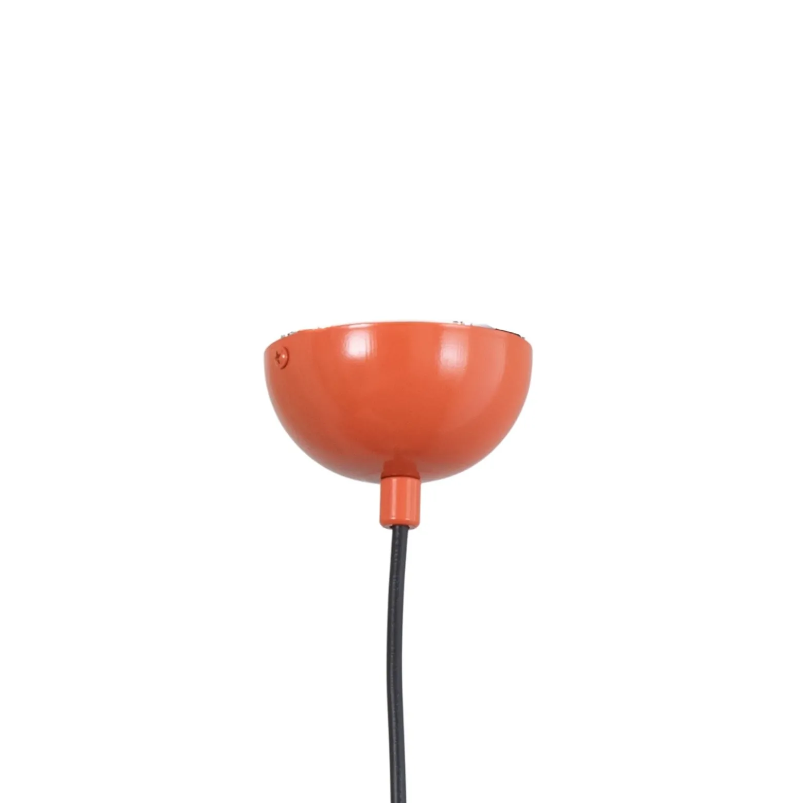 Lámpara colgante Konikkem, naranja, metal, Ø 14 cm, E27