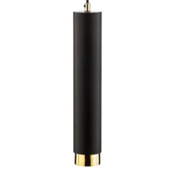 Lámpara colgante Kumo larga negra/dorada 1 luz