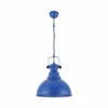 Lámpara colgante Kure, azul, Ø 31 cm, metal, E27