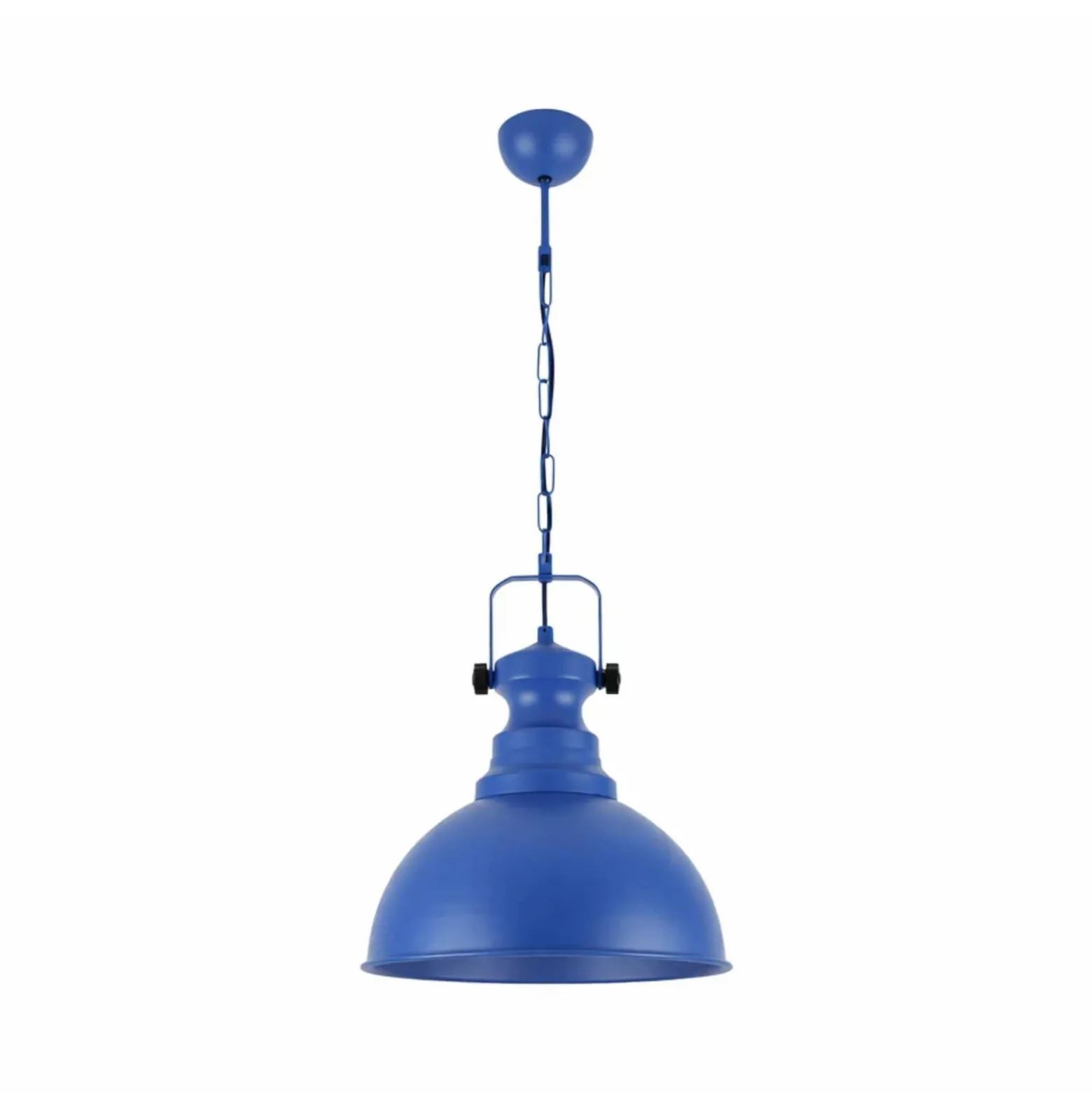 Lámpara colgante Kure, azul, Ø 31 cm, metal, E27