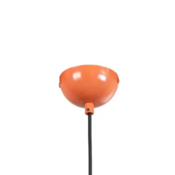 Lámpara colgante Kure, naranja, metal, Ø 60 cm, E27