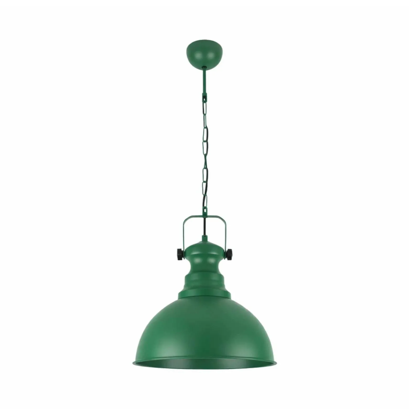 Lámpara colgante Kure, verde, Ø 31 cm, metal, E27