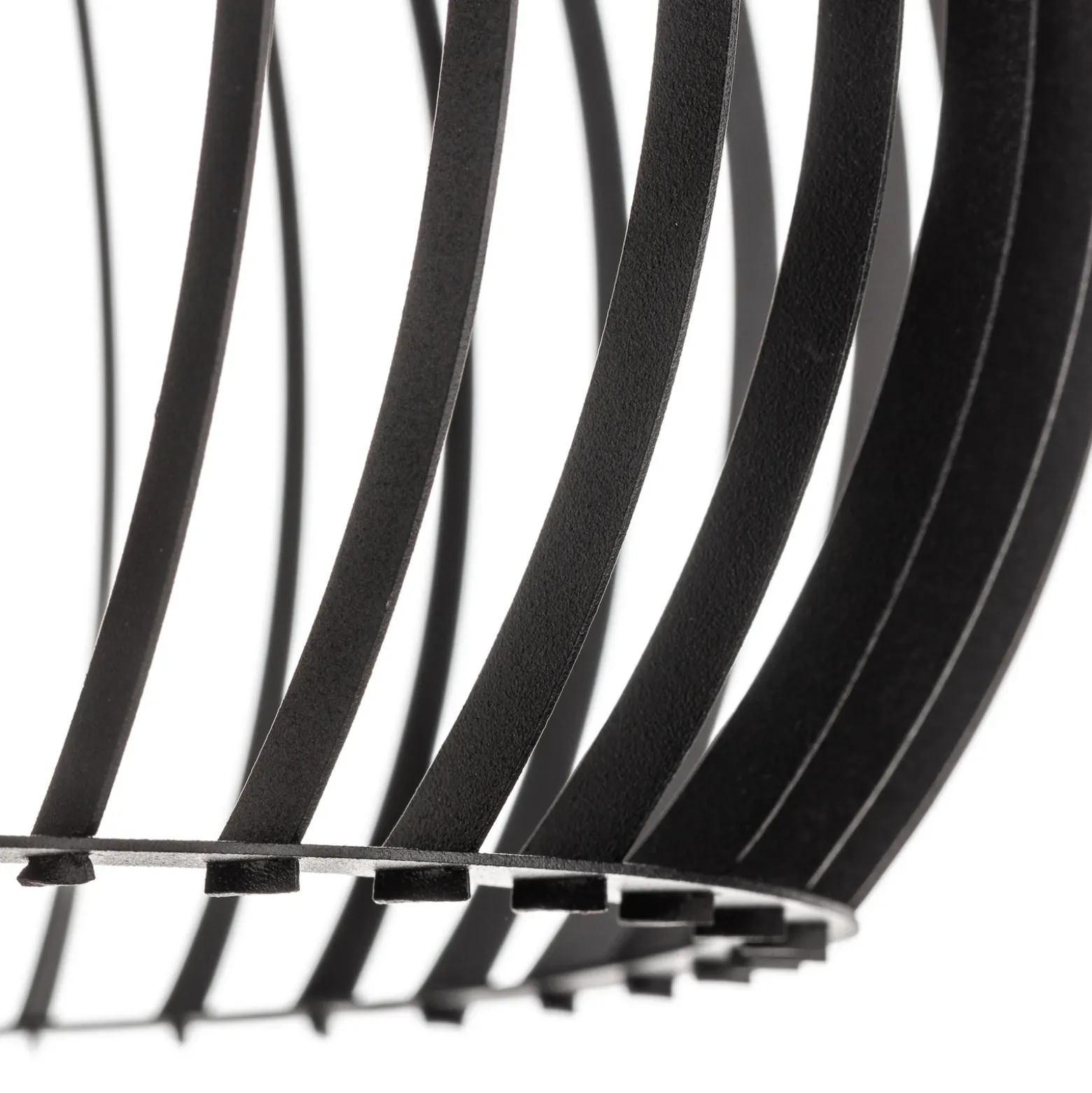 Lámpara colgante Larus de acero negro, 2 luces