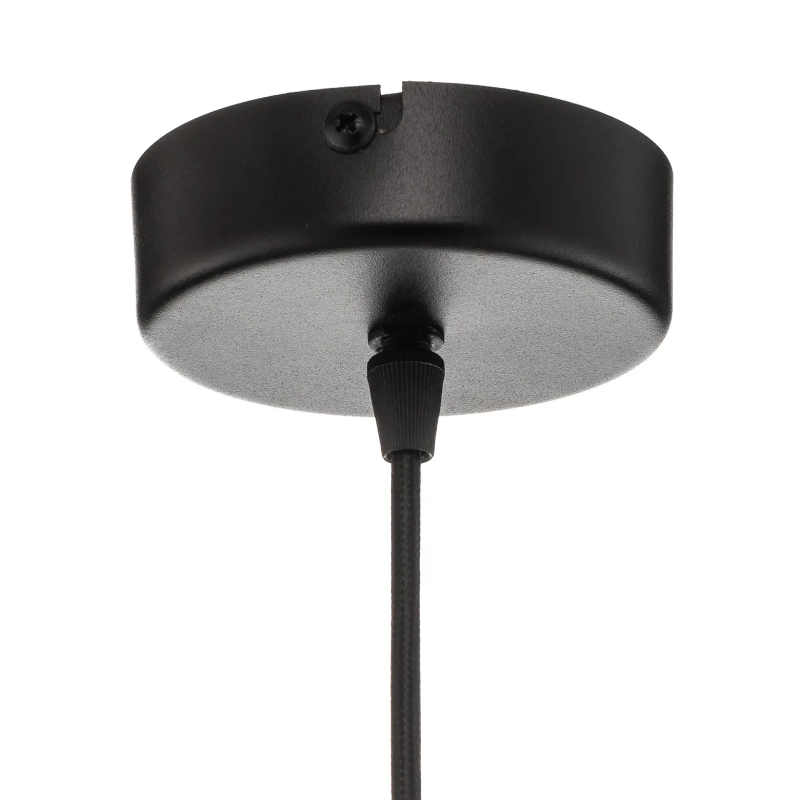 Lámpara colgante Larus de acero negro, 1 luz