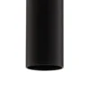Lámpara colgante Laser, 7 luces, negro