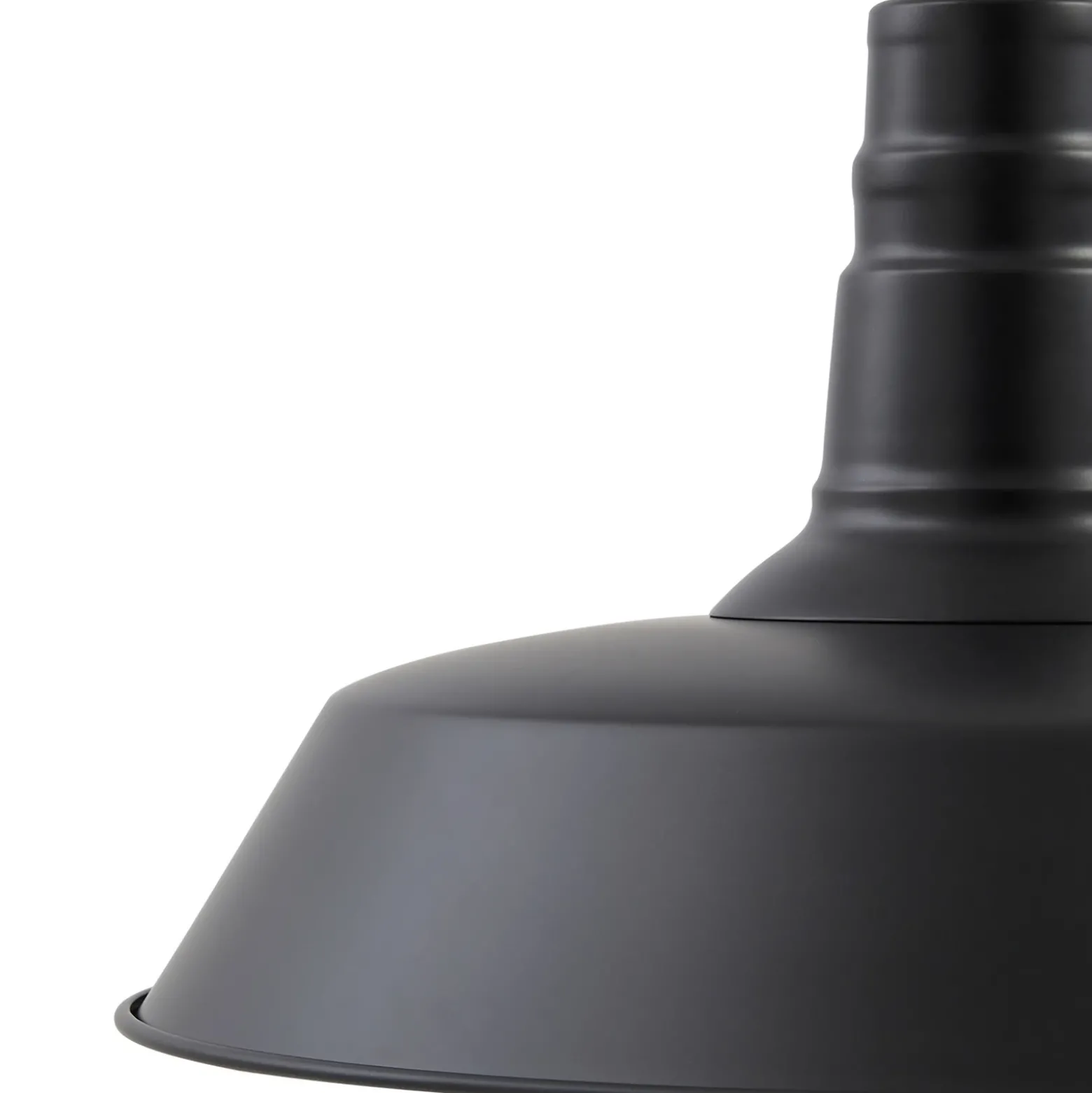 Lámpara colgante Laylan de Lindby, blanco/negro, Ø 46 cm, metal