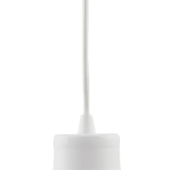 Lámpara colgante Laylan de Lindby, blanca, Ø 46 cm, metal