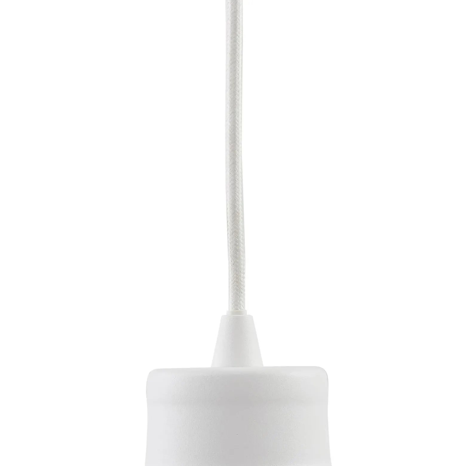 Lámpara colgante Laylan de Lindby, blanca, Ø 46 cm, metal