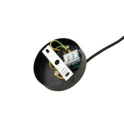 Lámpara colgante Laylan de Lindby, blanco/negro, Ø 36 cm, metal