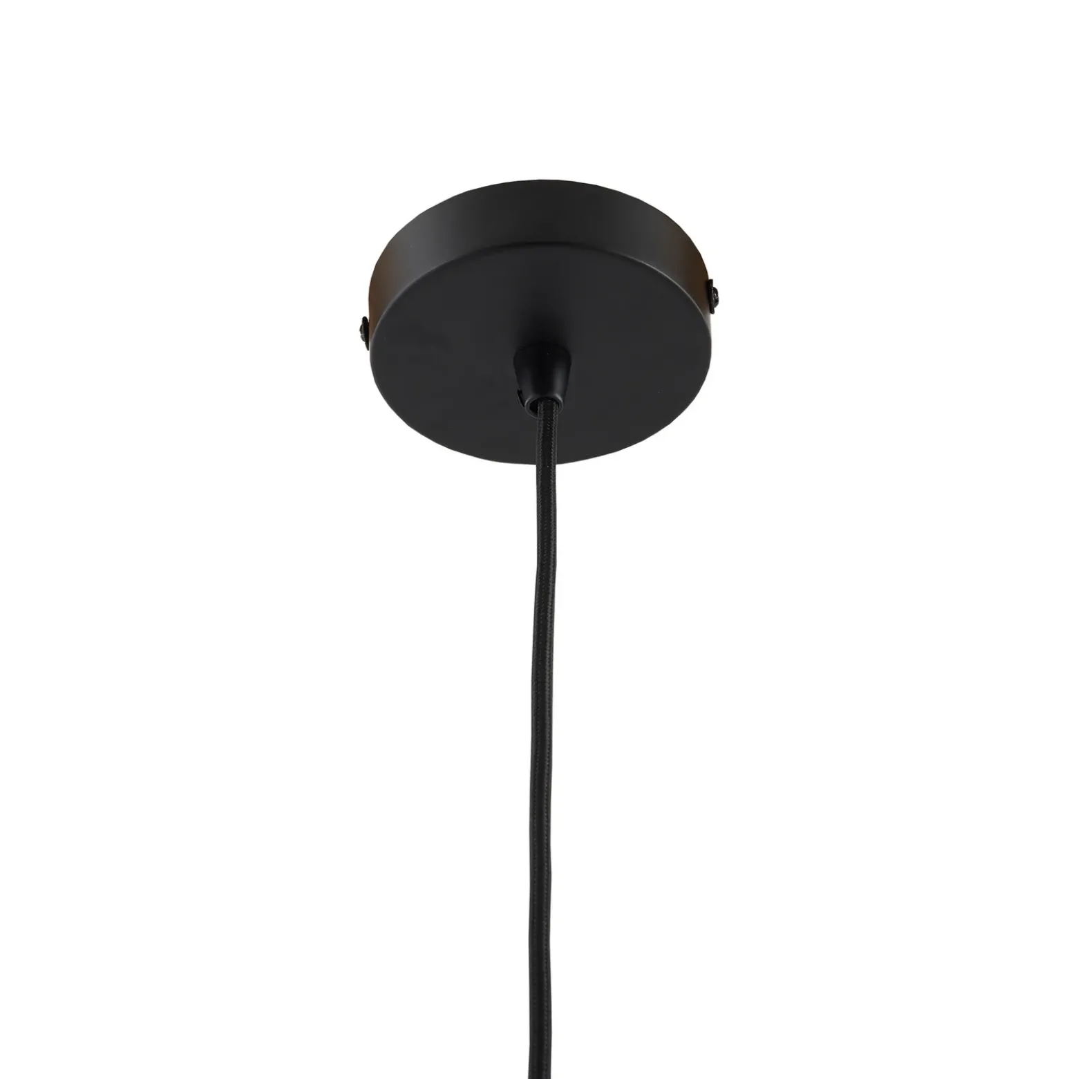 Lámpara colgante Laylan de Lindby, blanco/negro, Ø 36 cm, metal