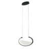 Lámpara colgante LED Adele, longitud 37 cm, negro, metal