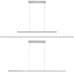 Lámpara colgante LED Adriana Comfort Lift de Paul Neuhaus, aluminio, CCT