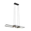 Lámpara colgante LED Albany, negra, 100 x 28 cm, aluminio CCT atenuable