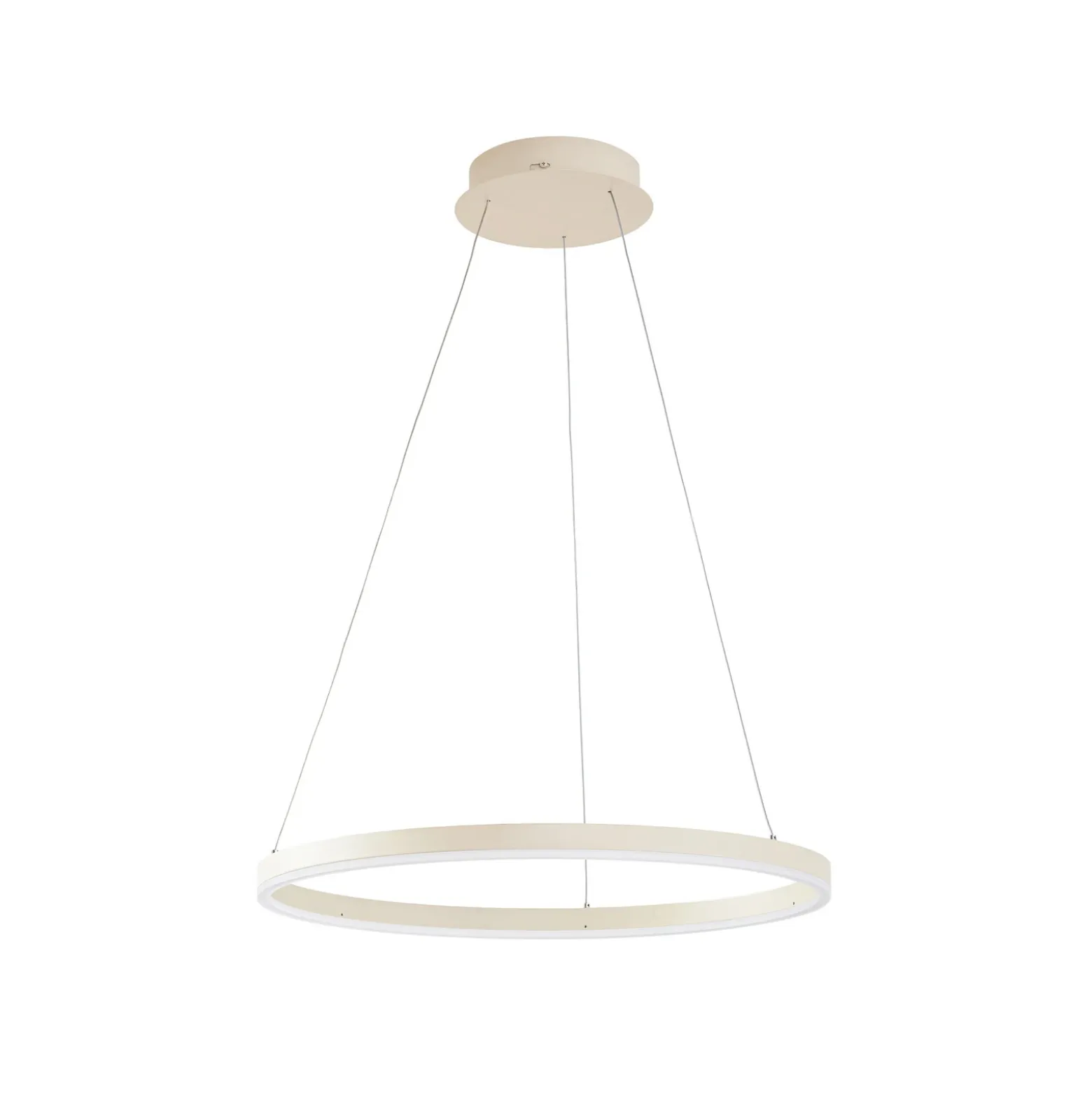 Lámpara colgante LED Albiona de Arcchio, color beige, 1 anillo, Ø 60 cm