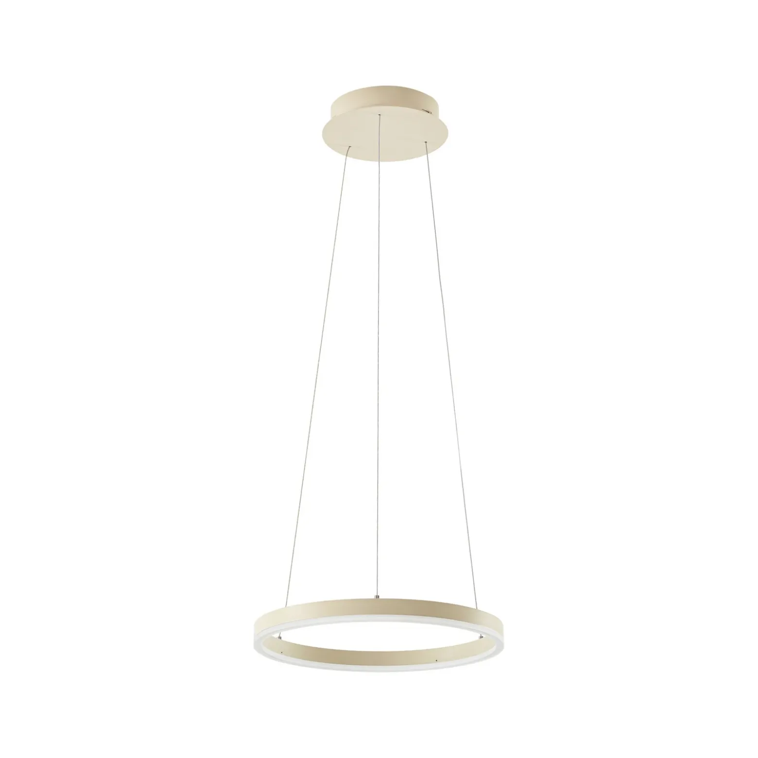 Lámpara colgante LED Albiona de Arcchio, color beige, 1 anillo, Ø 40 cm