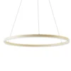 Lámpara colgante LED Albiona de Arcchio, color beige, 1 anillo, Ø 80 cm