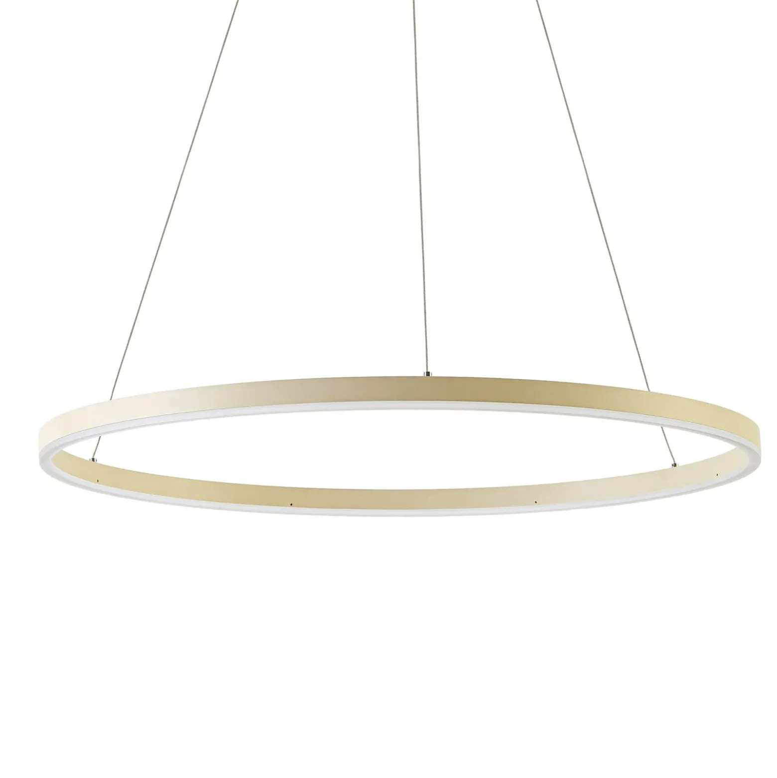 Lámpara colgante LED Albiona de Arcchio, color beige, 1 anillo, Ø 80 cm