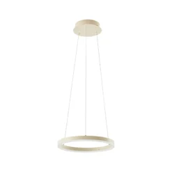 Lámpara colgante LED Albiona de Arcchio, color beige, 1 anillo, Ø 40 cm