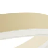 Lámpara colgante LED Albiona de Arcchio, color beige, 2 anillos, Ø 60 cm