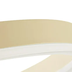 Lámpara colgante LED Albiona de Arcchio, color beige, 2 anillos, Ø 60 cm