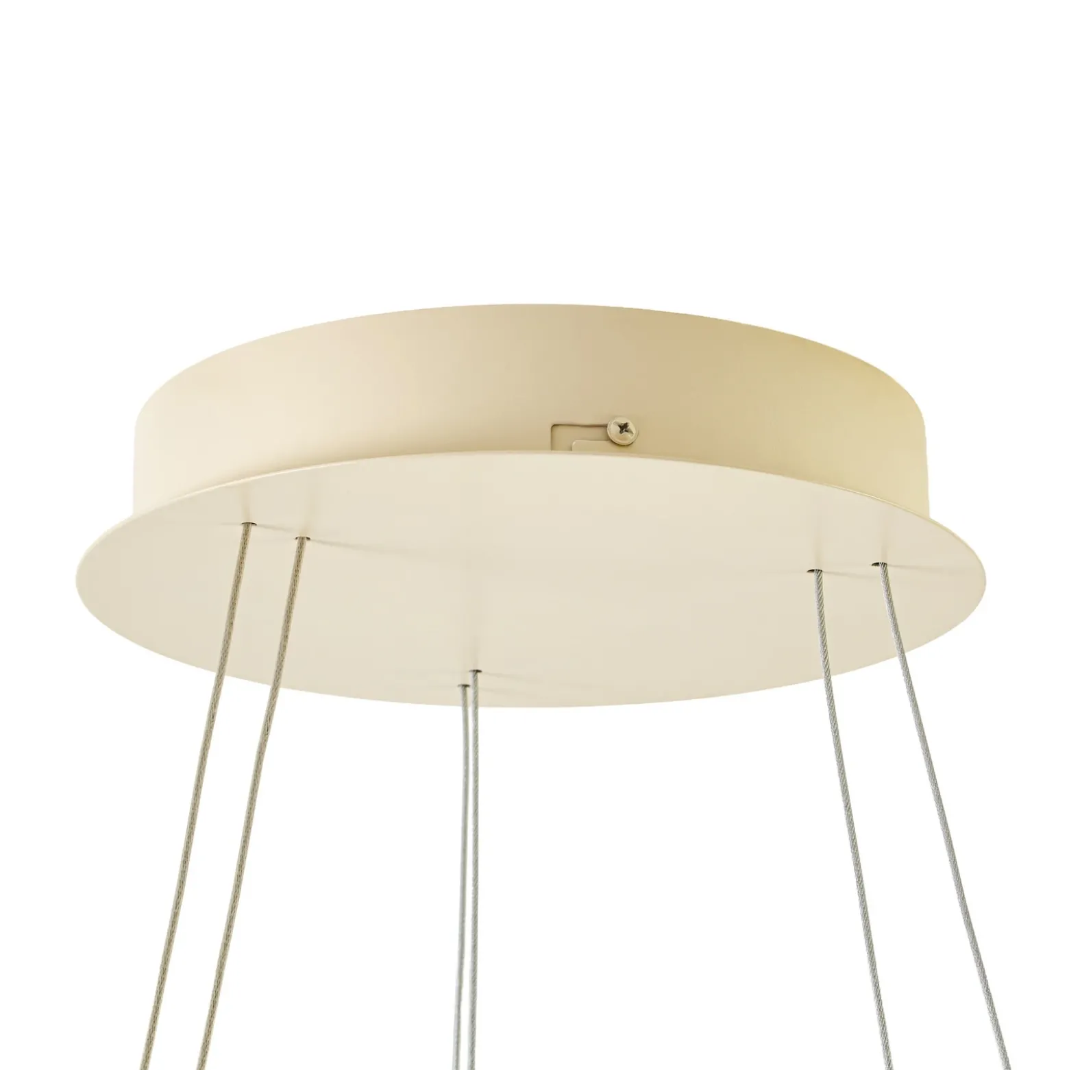 Lámpara colgante LED Albiona de Arcchio, color beige, 2 anillos, Ø 60 cm