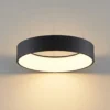 Lámpara colgante LED Aleksi de Arcchio, Ø 45 cm, negro, metal, CCT