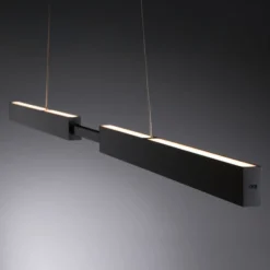 Lámpara colgante LED Aptare de Paulmann, negra, con sensor, atenuable