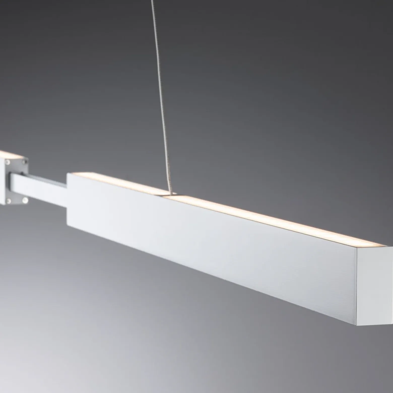 Lámpara colgante LED Aptare de Paulmann, blanca, 2700 K, inteligente, atenuable.