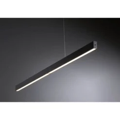 Lámpara colgante LED Aptare de Paulmann, negra, con sensor, atenuable
