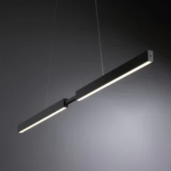 Lámpara colgante LED Aptare de Paulmann, negra, con sensor, atenuable
