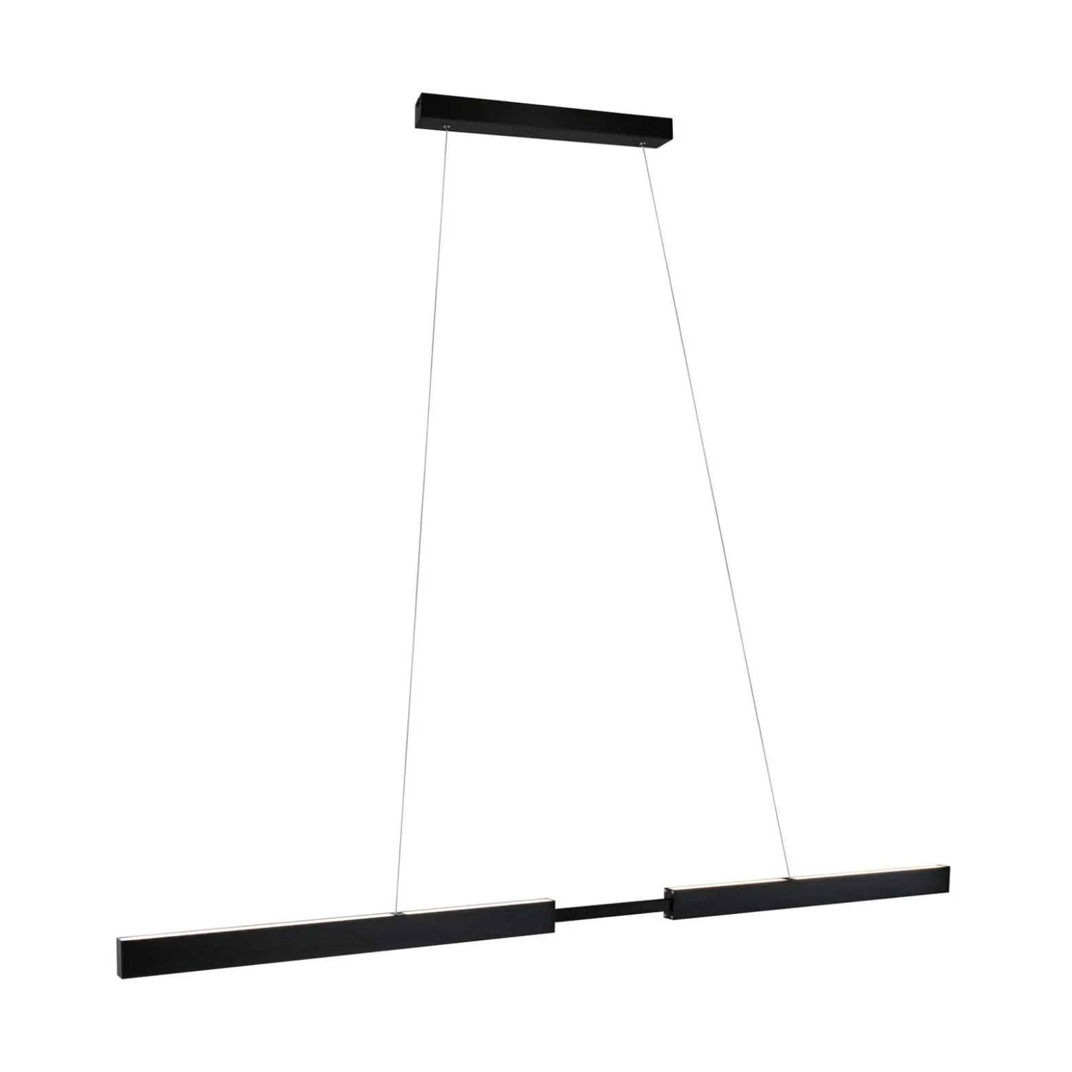 Lámpara colgante LED Aptare de Paulmann, negra, 2700 K, inteligente, atenuable.