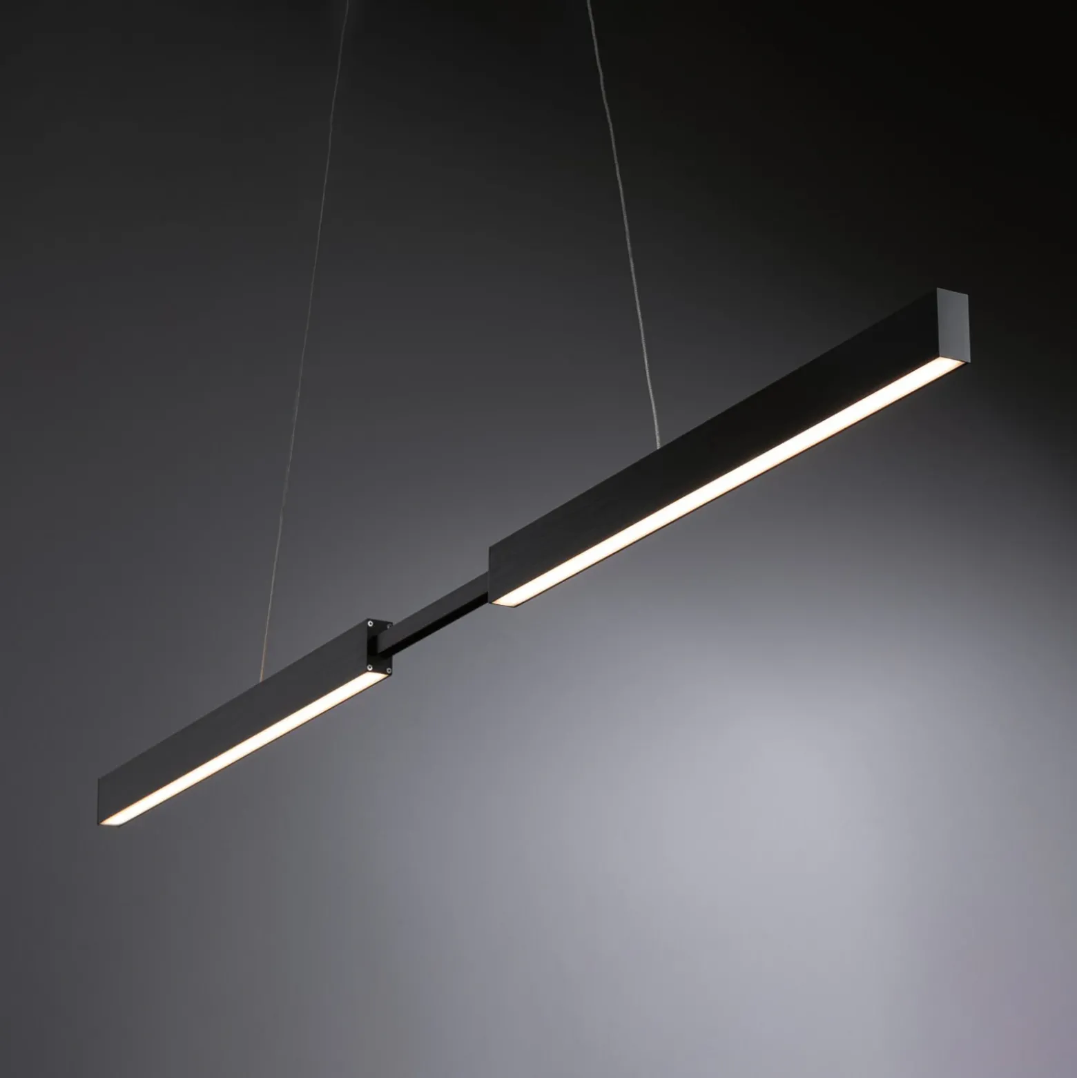 Lámpara colgante LED Aptare de Paulmann, negra, 2700 K, inteligente, atenuable.