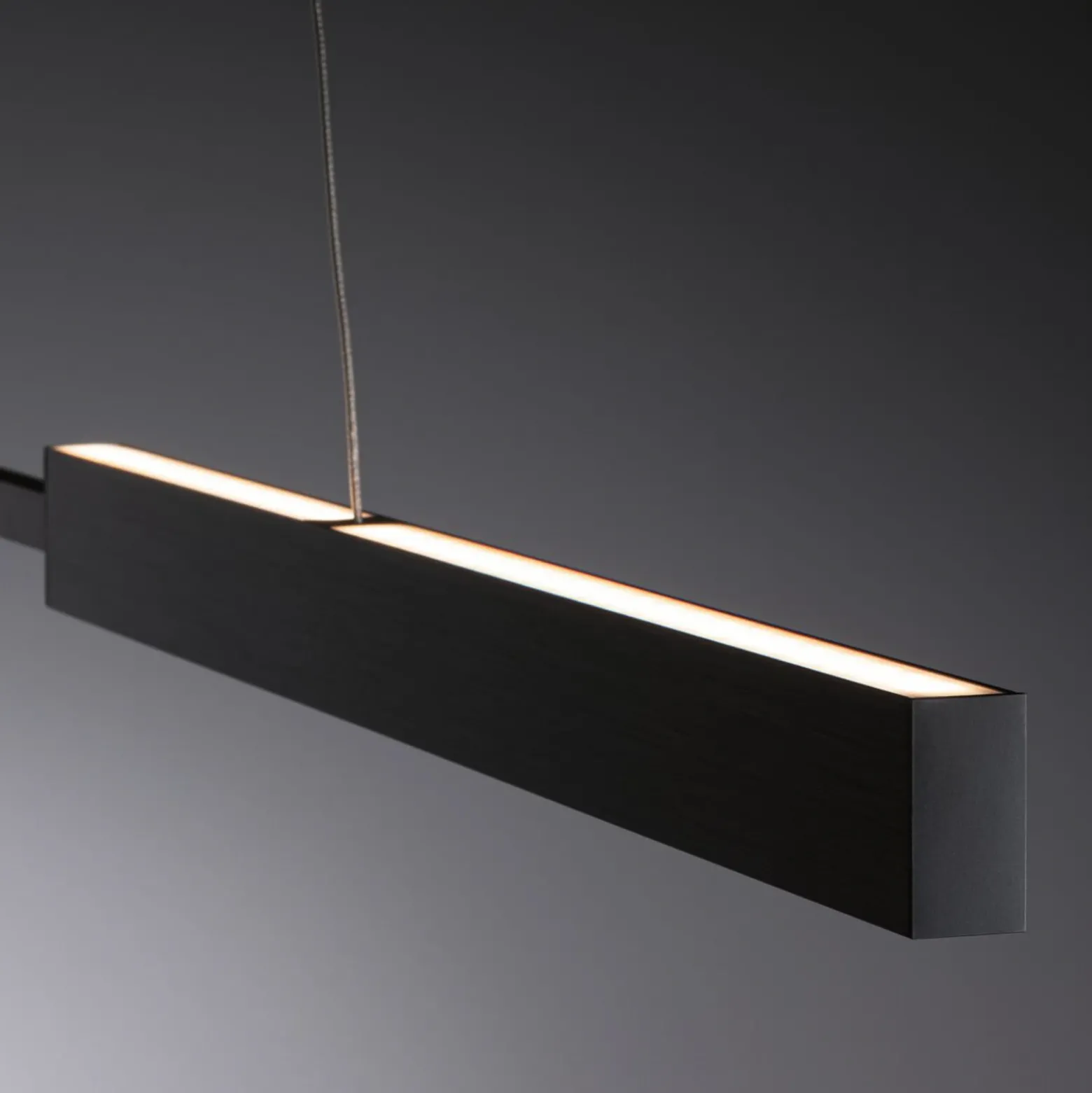 Lámpara colgante LED Aptare de Paulmann, negra, 2700 K, inteligente, atenuable.
