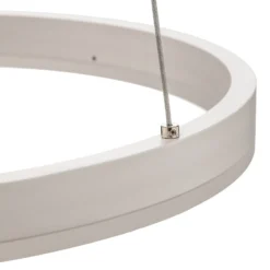 Lámpara colgante LED Arcchio Albiona, blanca, 1 anillo, Ø 40 cm