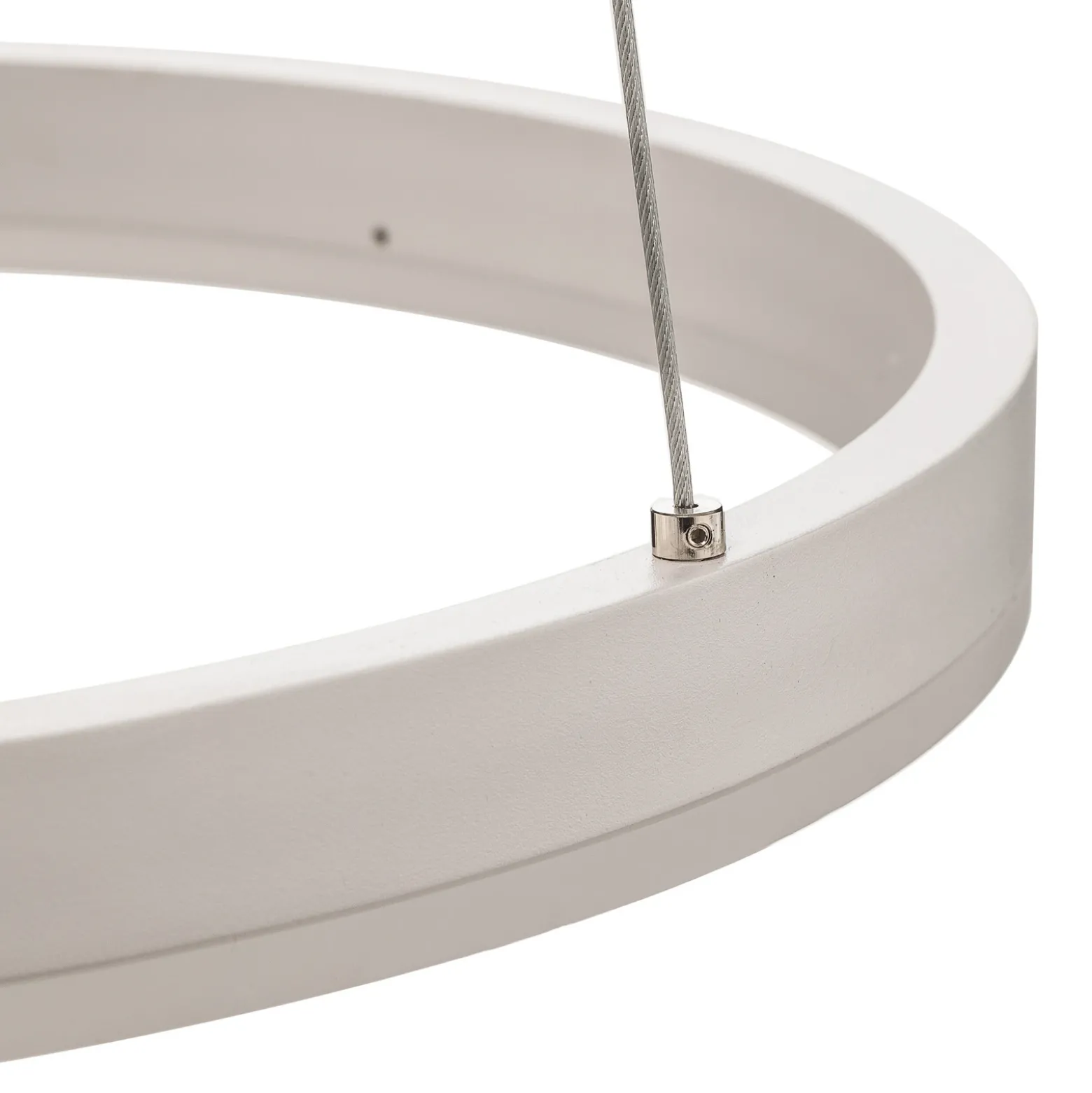 Lámpara colgante LED Arcchio Albiona, blanca, 1 anillo, Ø 40 cm
