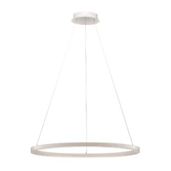 Lámpara colgante LED Arcchio Albiona, blanca, 1 anillo, Ø 80 cm