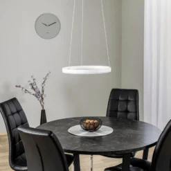 Lámpara colgante LED Arcchio Albiona, blanca, 1 anillo, Ø 40 cm