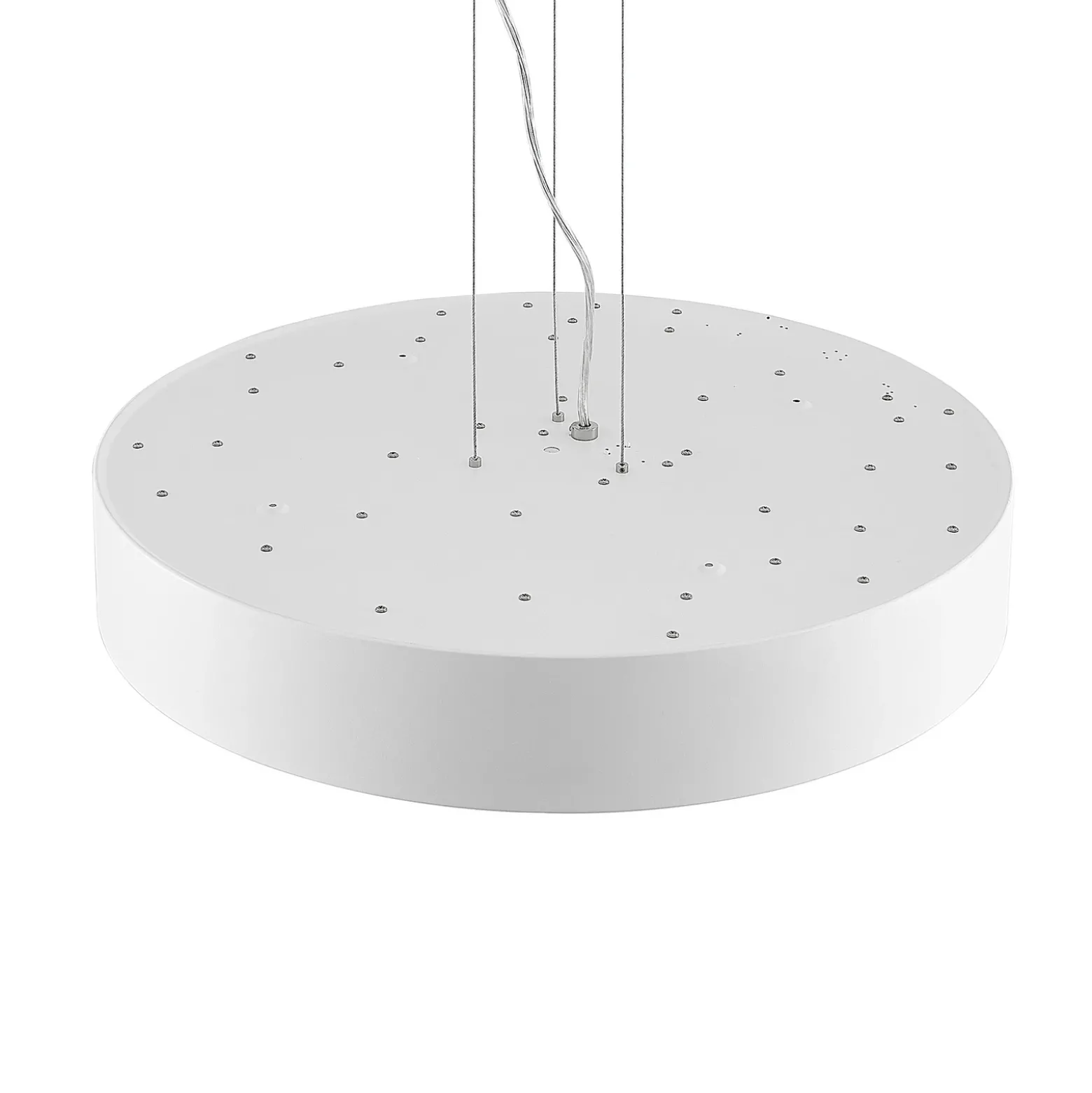 Lámpara colgante LED Arcchio Noabelle, Ø 60 cm, blanca, metal