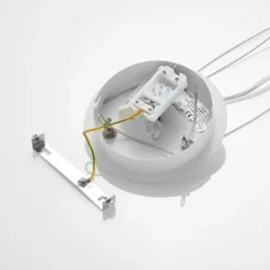 Lámpara colgante LED Arcchio Noabelle, Ø 60 cm, blanca, metal