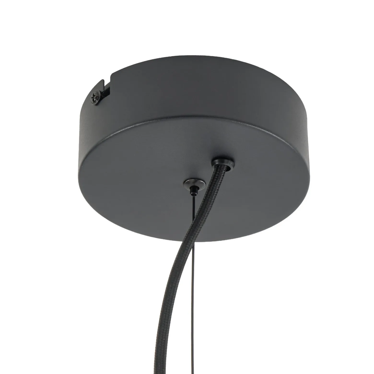 Lámpara colgante LED Ariadne de Lucande, Ø 57 cm, negro mate, 20 lámparas.
