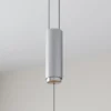 Lámpara colgante LED Arnik de Lucande, 180 cm, color níquel, atenuable