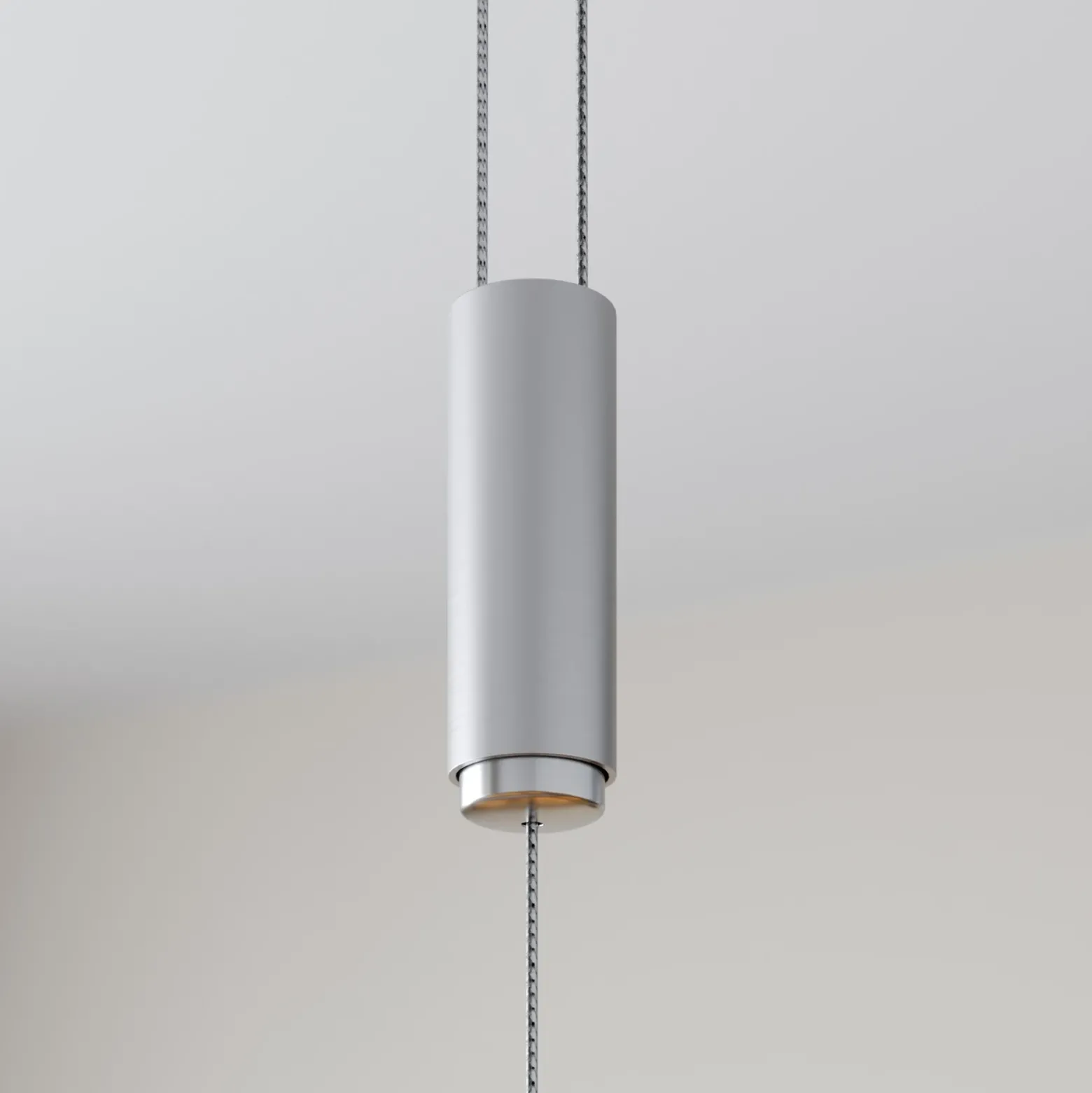 Lámpara colgante LED Arnik de Lucande, 180 cm, color níquel, atenuable