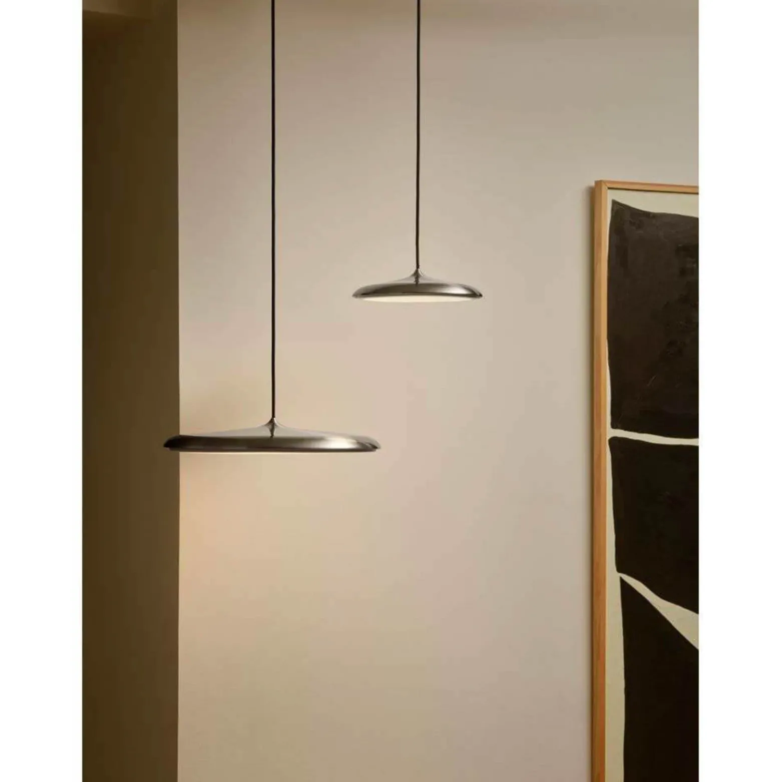 Lámpara colgante LED Artist, Ø 25 cm, color acero, acero inoxidable