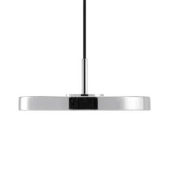 lámpara colgante LED Asteria Micro de UMAGE, acero pulido, Ø 15 cm