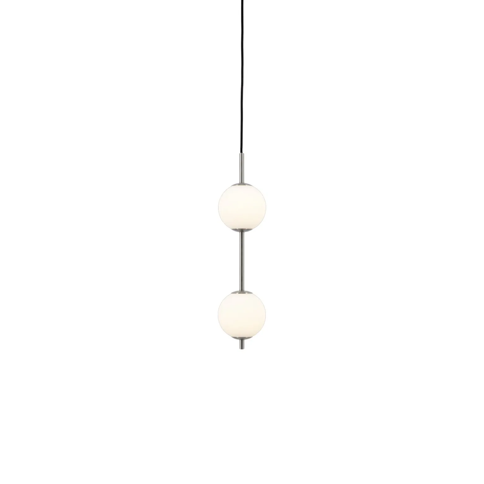 Lámpara colgante LED Audrey de UMAGE, color acero, 2 luces, Ø 12 cm