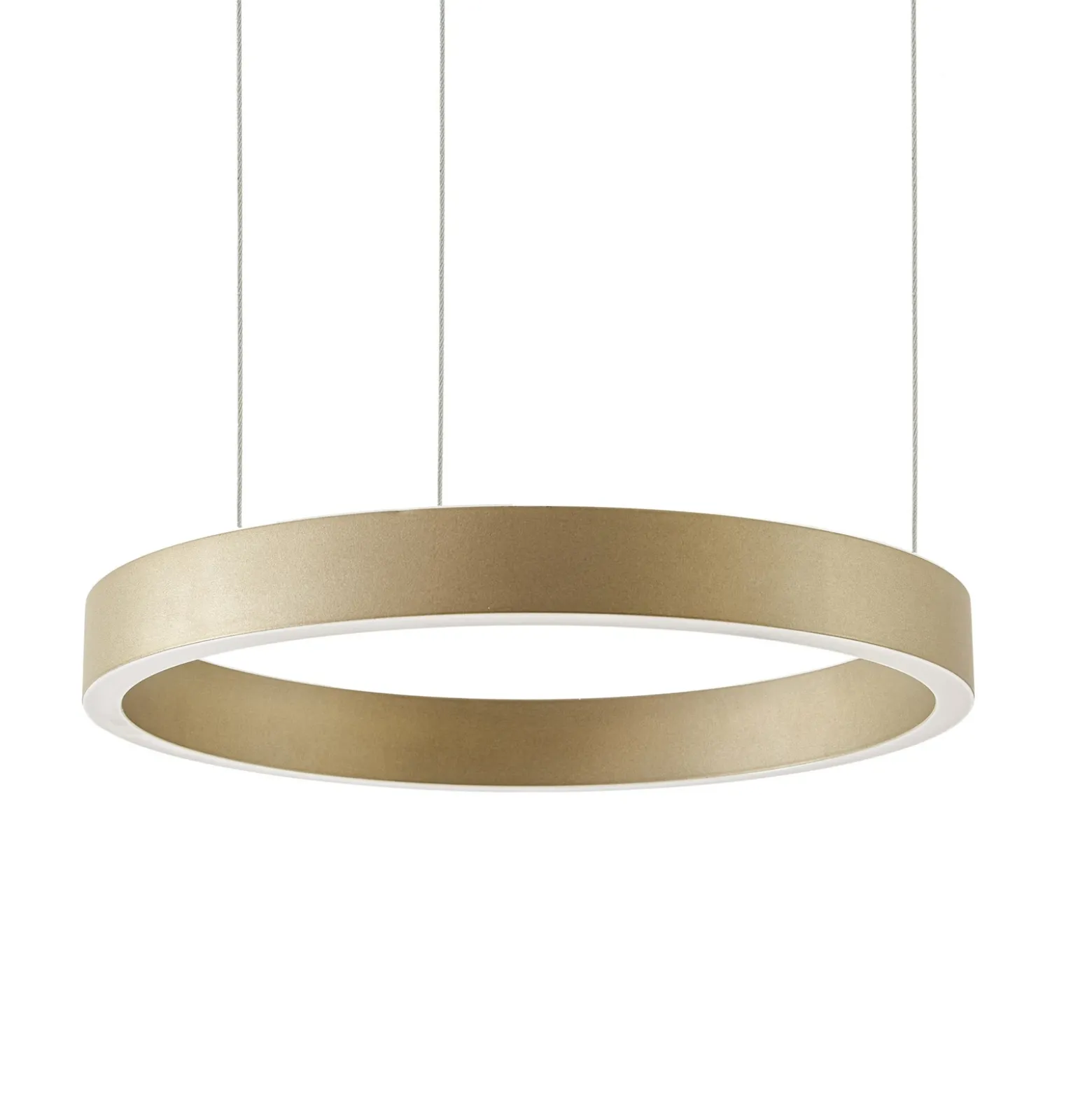 Lámpara colgante LED Aureon de Quitani, dorada, Ø 80 cm, atenuable, CCT